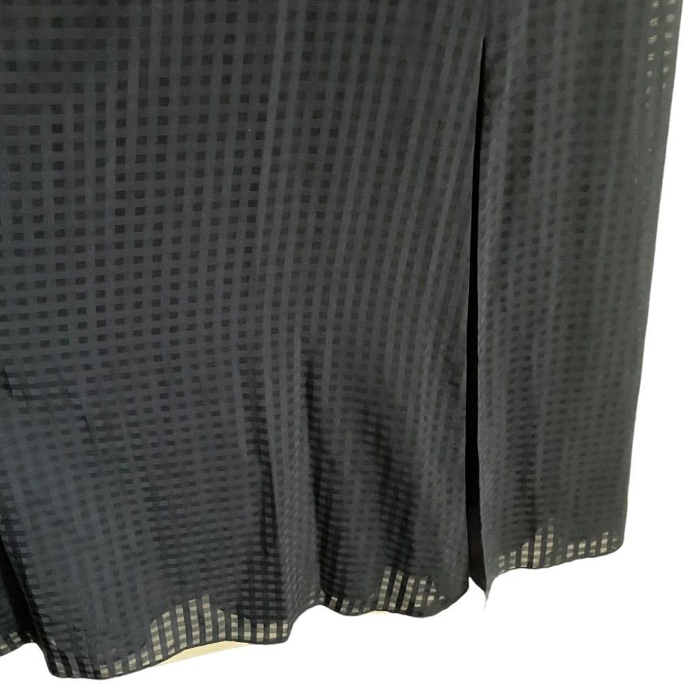 NWT Donna Karan Fit & Flare Checkered dress blue - Picture 10 of 13